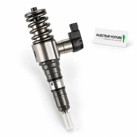 Iniettore pompa Siemens Continental 03G130073M 2.0 TDI, vista di profilo